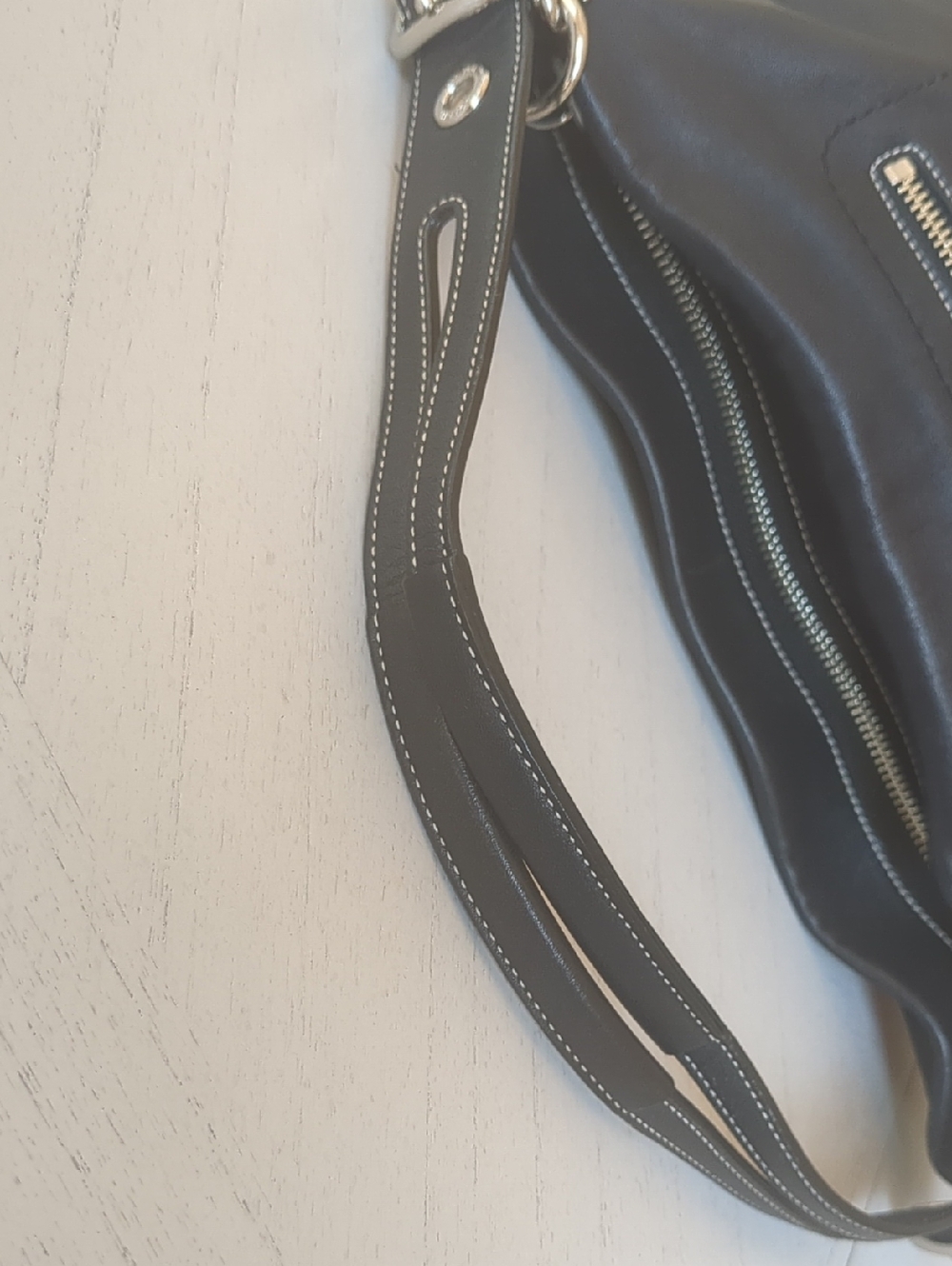 Vintage Coach 1417 Black Genuine Leather East West Legacy Shoulder Bag - Picture 8 of 12
